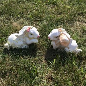 Rabbit Figurine Pair